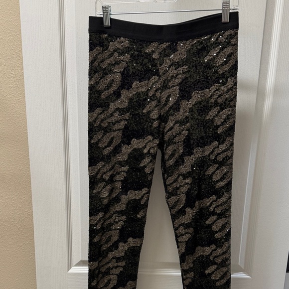BCBGMaxAzria Camouflage Sequin Leggings - Picture 1 of 6